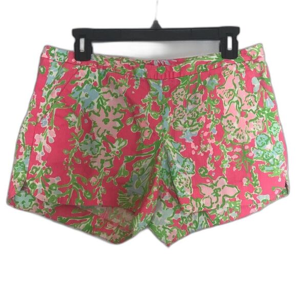 Lilly Pulitzer Adie Short Women's Size 6 Flamingo Pink Southern Charm - Picture 3 of 14
